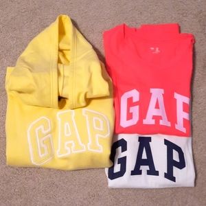 Lot of Gap clothing-2 t-shirts and a sweatshirt.